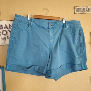 Lane Bryant Suze 24 Girlfriend Shorts NEW Beach Tropical Vacation